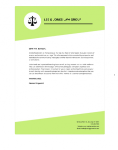 10+ Best Free Legal Letterhead Templates - Printable Letterhead