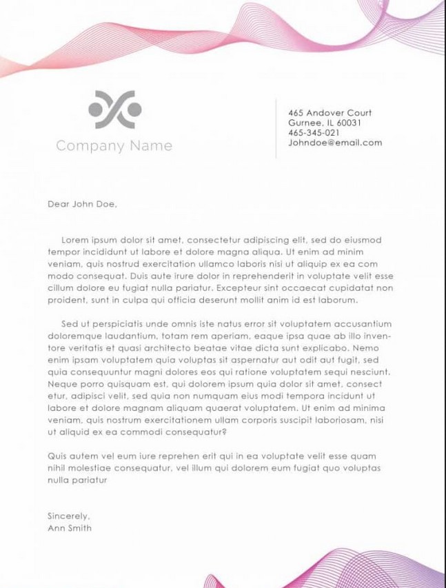 30 Free Business Letterhead Template - Printable Letterhead