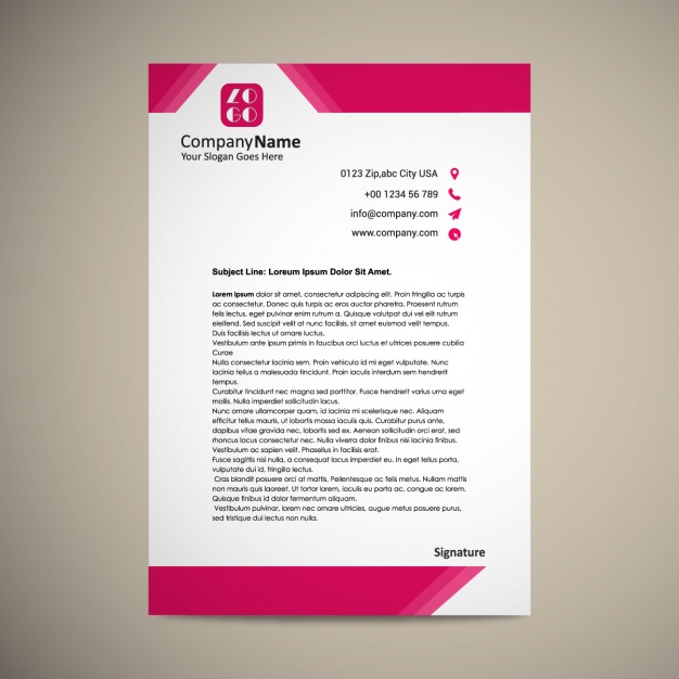 6 Amazing Letterhead Template Illustrator Is It Effective For 