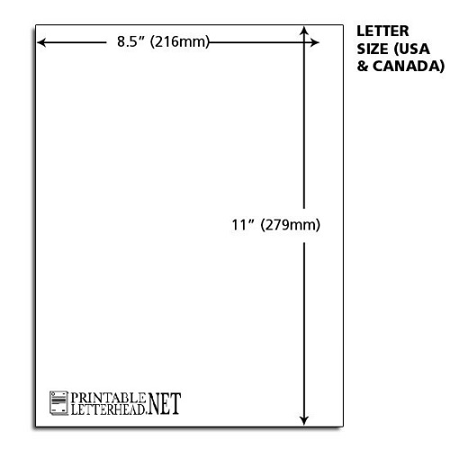 Designing 7 Best Standard Letterhead Size Printable Letterhead