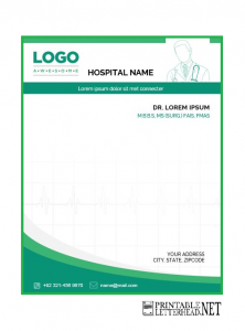 6 Free Medical Letterhead Sample Template - Printable Letterhead