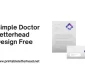 Free Simple Doctor Letterhead Design Presentation
